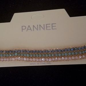 Beaded choker necklace